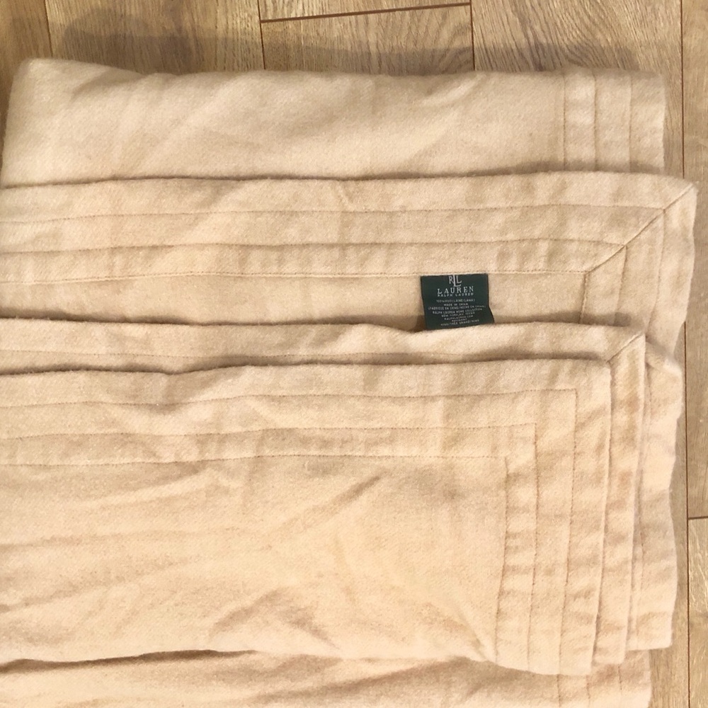 NEW 100% WOOL RALPH LAUREN King Blanket $355+Value